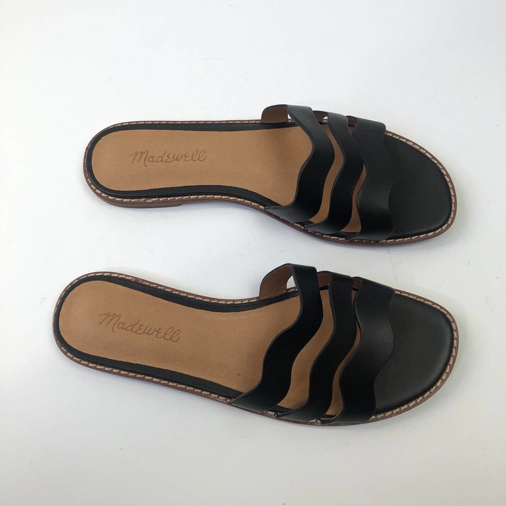Madewell The Wave Slide Sandal Vachetta Leather MC674 Women's Size 6.5 ($78) New - Picture 8 of 12